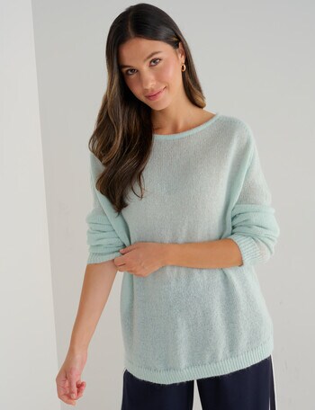 Whistle Fluffy Jumper, Mint product photo