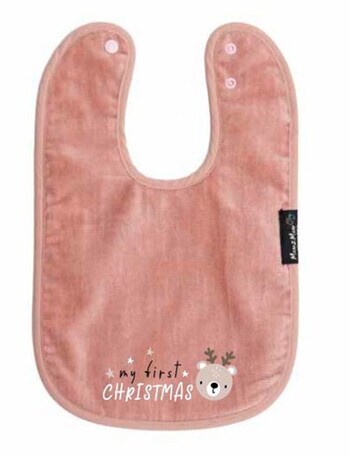Mum 2 Mum Wonder Bib, My First Christmas, Pink product photo