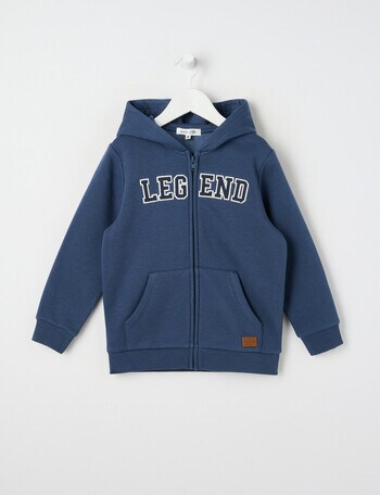 Mac & Ellie Front Zip Hoodie, Ink product photo