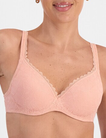 Berlei Barely There Lace T-Shirt Bra, Perpetual Pink, B-DD product photo