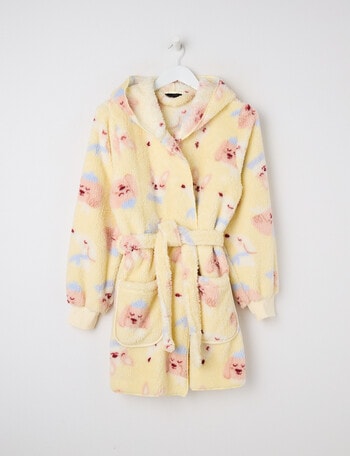 Sleep Squad Pup Pals Printed Shawl Robe, Wax Paper, 8-16 product photo