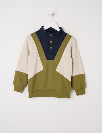 Mac & Ellie 1/4 Button CB, Pistachio product photo