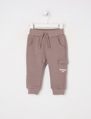 Teeny Weeny Play Time Fleece Trackpant, Brown product photo