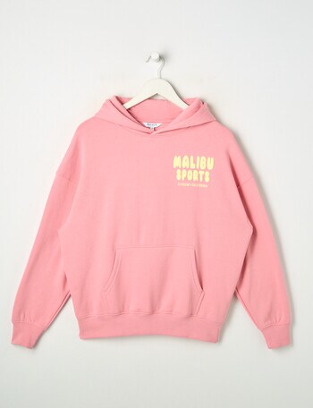 Switch Malibu Sports Oversized Hoodie, Coral & Lemon product photo