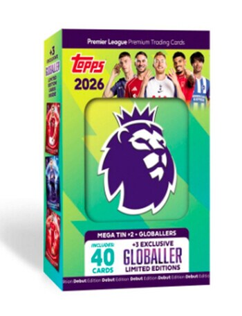 Cards Topps 2026 Premier League Mega Tin, Assorted product photo