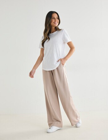 Whistle Sport Stripe Regular Length Jog Pant, Alabaster product photo