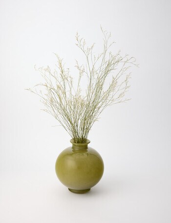 Tilly Home Marq Vase, Olive, Round product photo