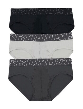 Bonds Sweat Off Brief, 3-Pack, Black Pearl, Baseline & Nu Black product photo