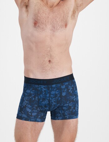 Jockey No Ride Up Print Trunk, Indigo Dreams product photo