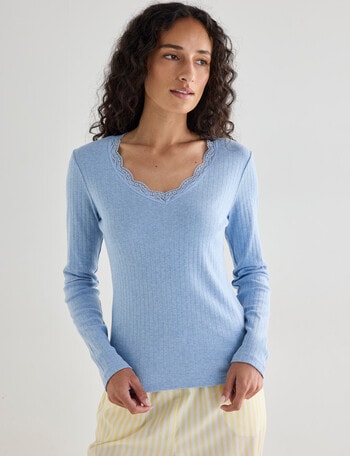 Zest Sleep Long Sleeve Top, Blue Marle product photo