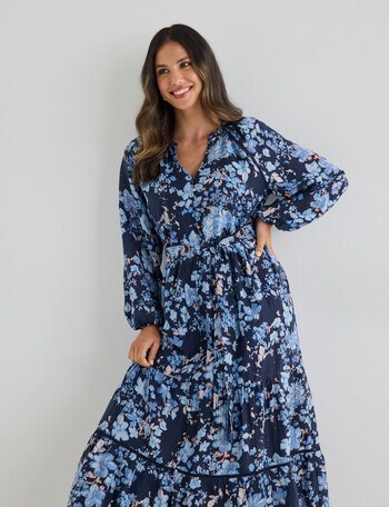 Whistle Three Quarter Sleeve Midi Dress, product photo