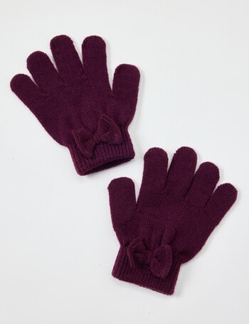 Mac & Ellie Bow Glove, Wild Berry product photo