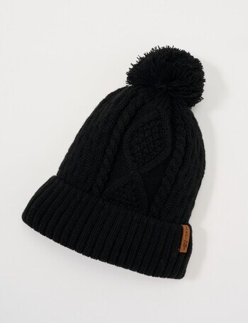 Mac & Ellie Fleece Lined Beanie, Black product photo