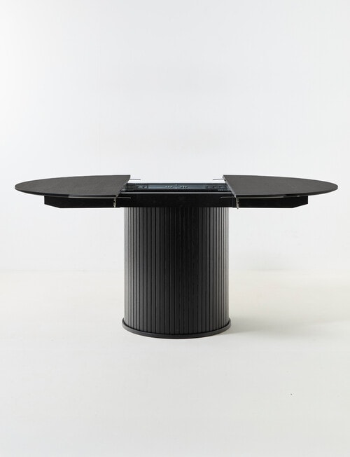 LUCA Furniture Porto Dining Table, D1.2-1.67m, Black product photo View 03 L