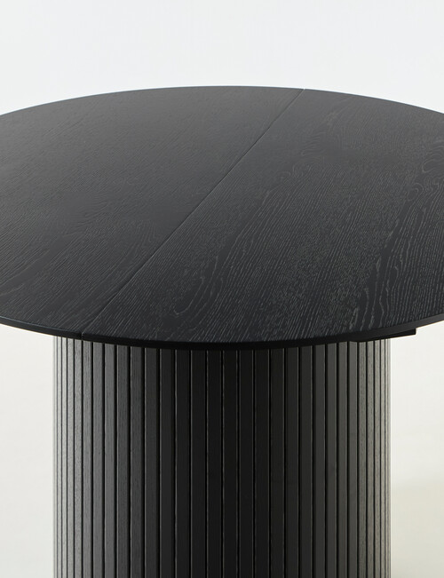 LUCA Furniture Porto Dining Table, D1.2-1.67m, Black product photo View 05 L