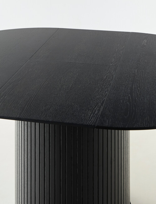 LUCA Furniture Porto Dining Table, D1.2-1.67m, Black product photo View 08 L