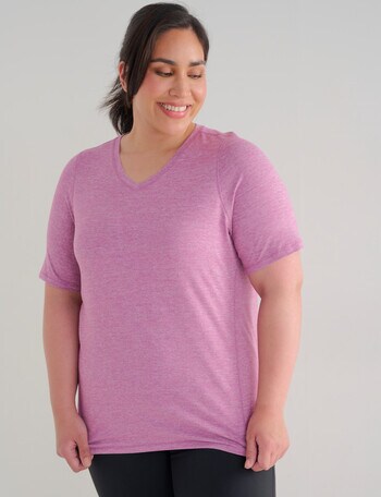 Superfit Curve Limitless V-Neck Tee, Cranberry product photo