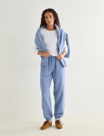 Zest Lounge Brushed Jogger, Smokey Blue product photo
