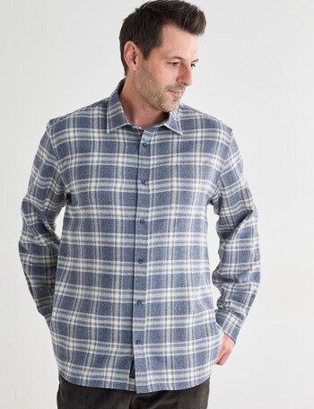 Chisel Flannel Long Sleeve Shirt, Light Blue product photo