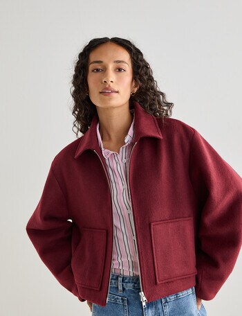 Zest Patch Pocket Jacket, Port product photo