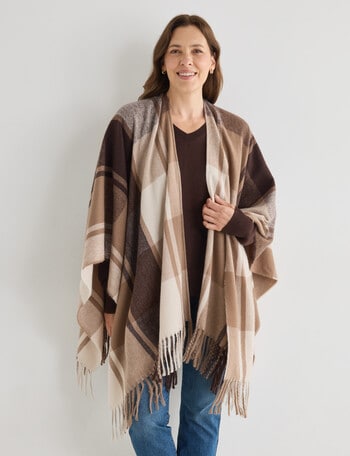 Boston + Bailey Check Wrap, Mocha product photo