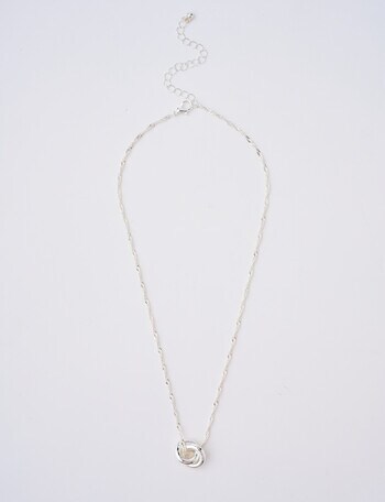 Whistle Ring Necklace, Silver Tone product photo