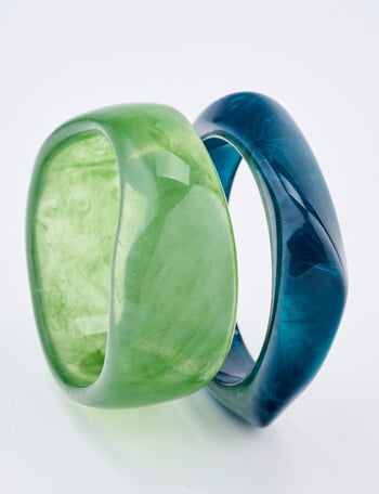 Whistle Bangle Set, 2-Pack, Deep Forest & Navy product photo