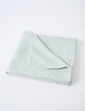 Little Bundle Duvet Cover, Green Stripe product photo