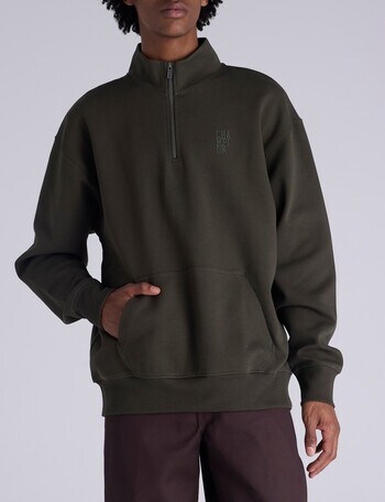Champion Quarter Zip Base Sweat, Base Army product photo