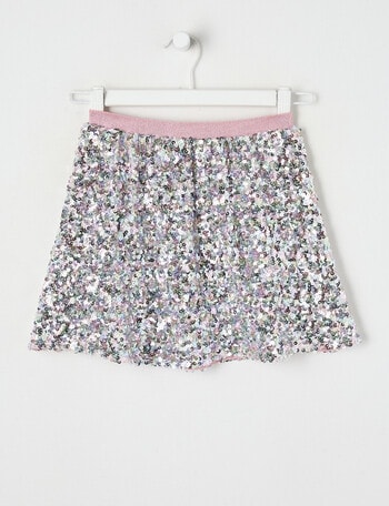 Mac & Ellie Sequin Skirt, Blush product photo