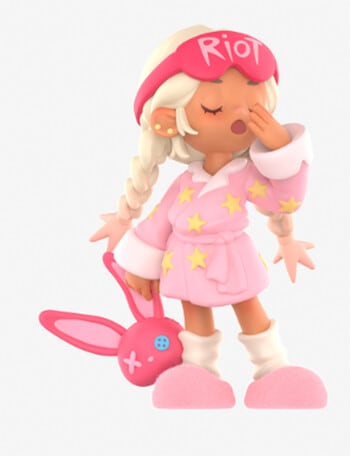Pop Mart Lil Peach Riot Sleepover Figs Blind Box, Assorted product photo