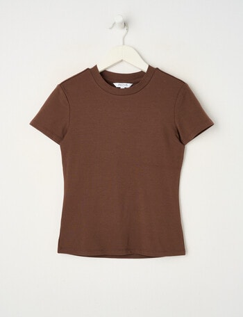 Switch Giselle Short Sleeve Tee, Chocolate product photo