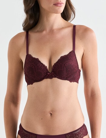 Acapella Hazel Push Bra, Wine, B-D product photo