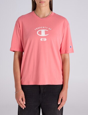 Champion Legacy Graphic Shop Tee, Citrus Pink product photo