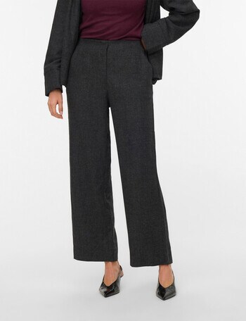 Vero Moda Thalia Long Pant, Dark Grey Melange product photo