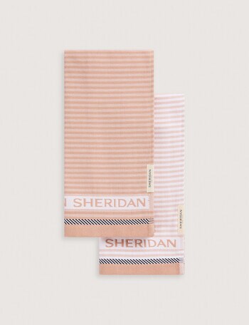 Sheridan Vita Tea Towel, 2-Pack, Dune product photo