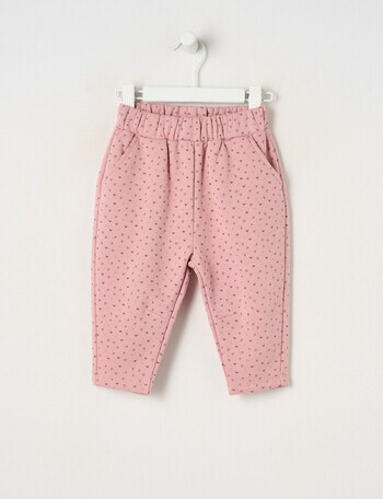 Teeny Weeny Butterflies and Bows Play Time Hearts Track Pants, Pink product photo