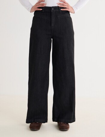 Denim Republic Welt Pocket Jean, Black Mix product photo