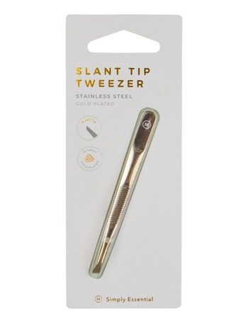 Simply Essential Tweezer, Slant Tip, Gold product photo