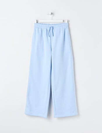 Switch Piping Wide Leg Trackpant, Cornflower & Vanilla product photo