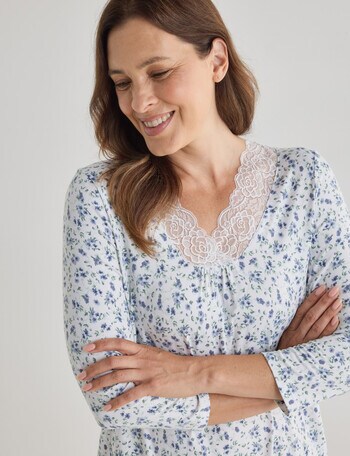 Ruby & Bloom Soft Touch Nightie, Ditsy Print, 10-26 product photo