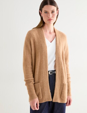 Jigsaw Adler Alpaca Blend Cardigan, Camel product photo