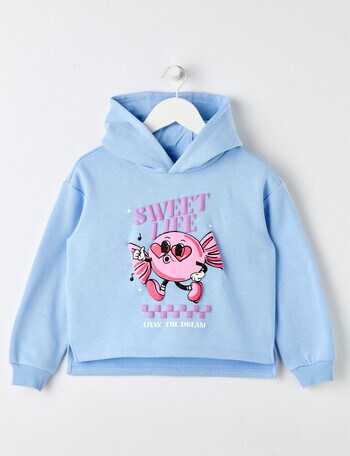 Mac & Ellie Sweets Pull On Hoodie, Periwinkle product photo