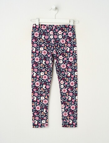 Mac & Ellie Woodland Floral Full Length Legging, Navy product photo