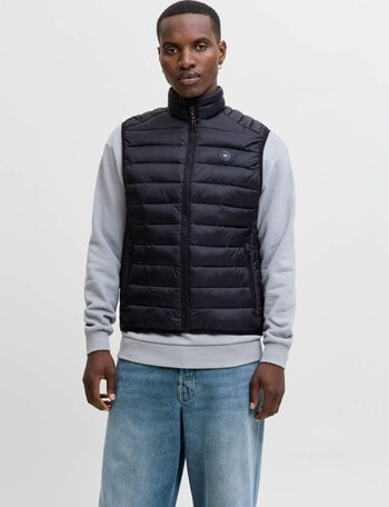 Jack & Jones Bradley Collar Bodywarmer, Black product photo