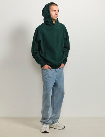 AIR SPACE Oversize Hoodie, Emerald Green product photo