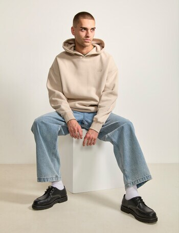 AIR SPACE Oversize Hoodie, Bone product photo