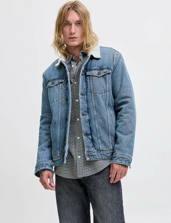 Jack & Jones College Wool Blend Bomber, Denim product photo