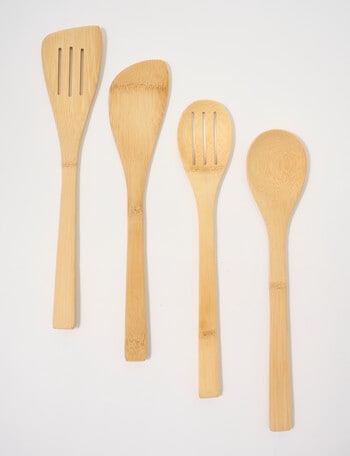 Stevens Bamboo Utensil Set 4pc product photo