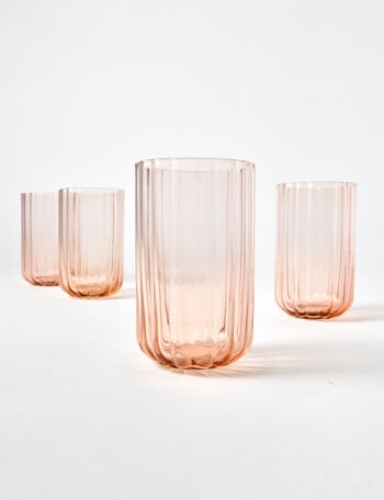 Salt&Pepper Leif Highball, 450ml, Set of 4, Rose Dust product photo
